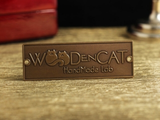 Мебельный шильдик "WooDenCat"